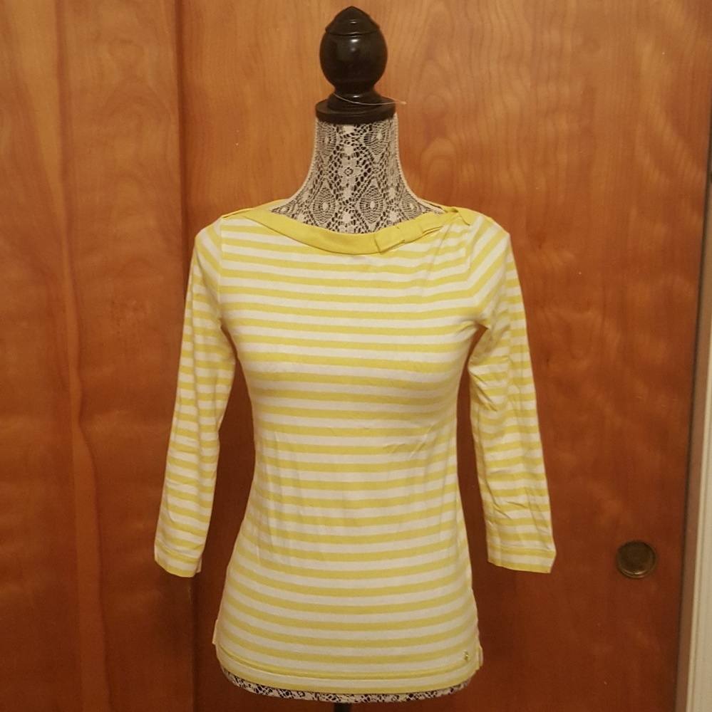 Kate Spade Striped Bow Tee